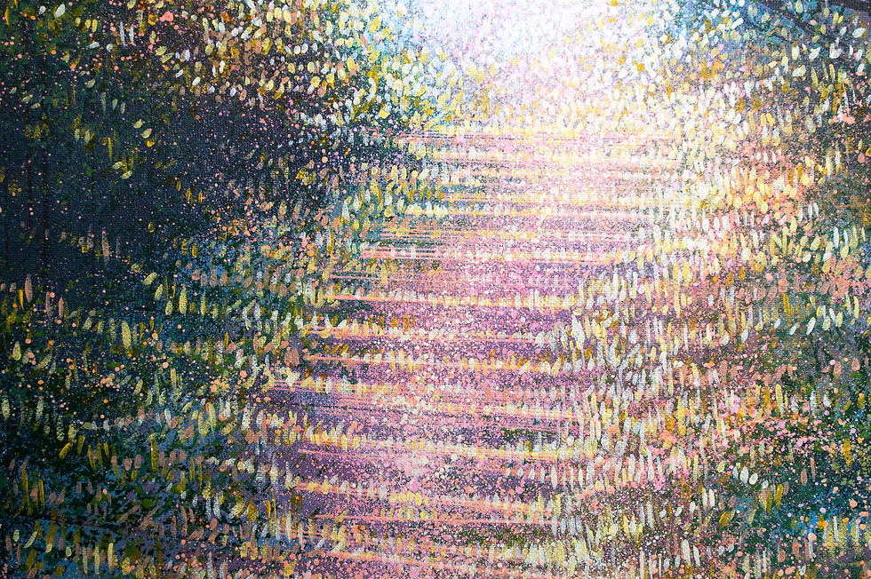 Thumbnail: Late Summer Forest Path - Original Landscape Painting For Sale