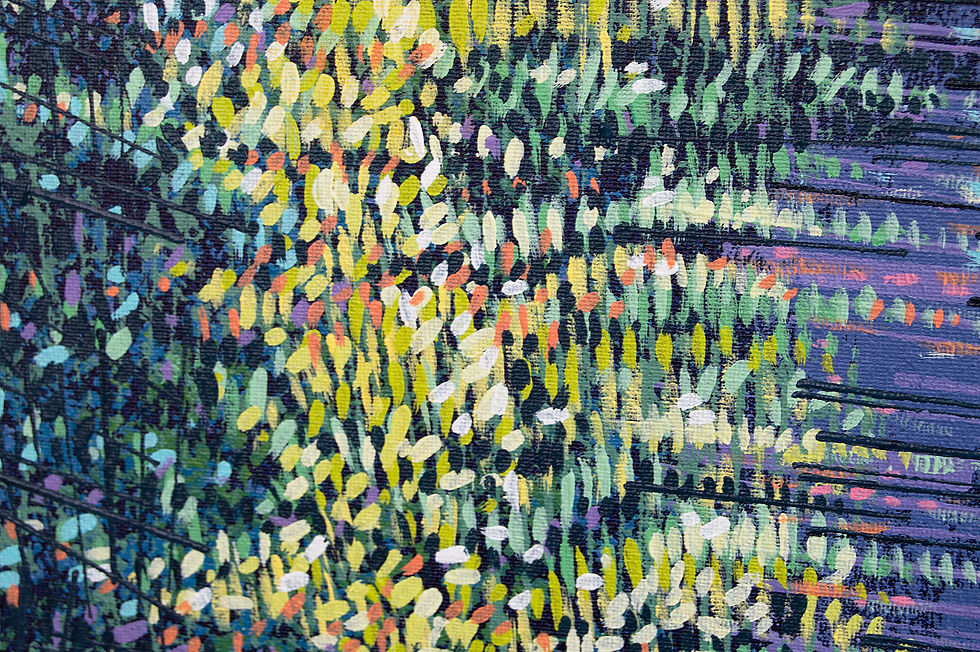 Thumbnail: Late Autumn Forest Path - Landscape Painting For Sale
