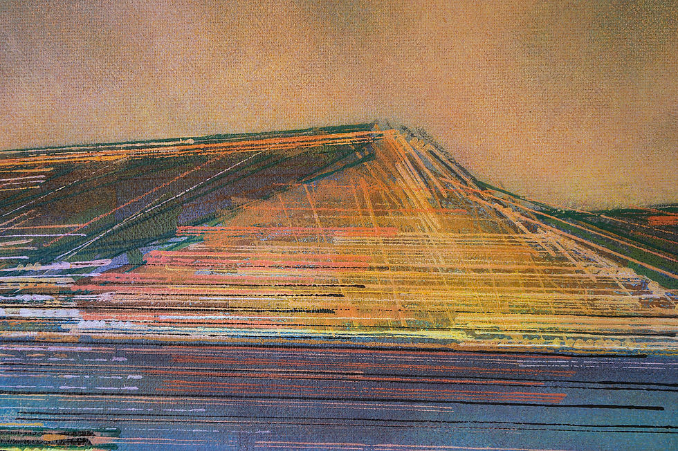 Thumbnail: Ladram Bay At Sunset - Original Jurassic Coast Painting By Marc Todd