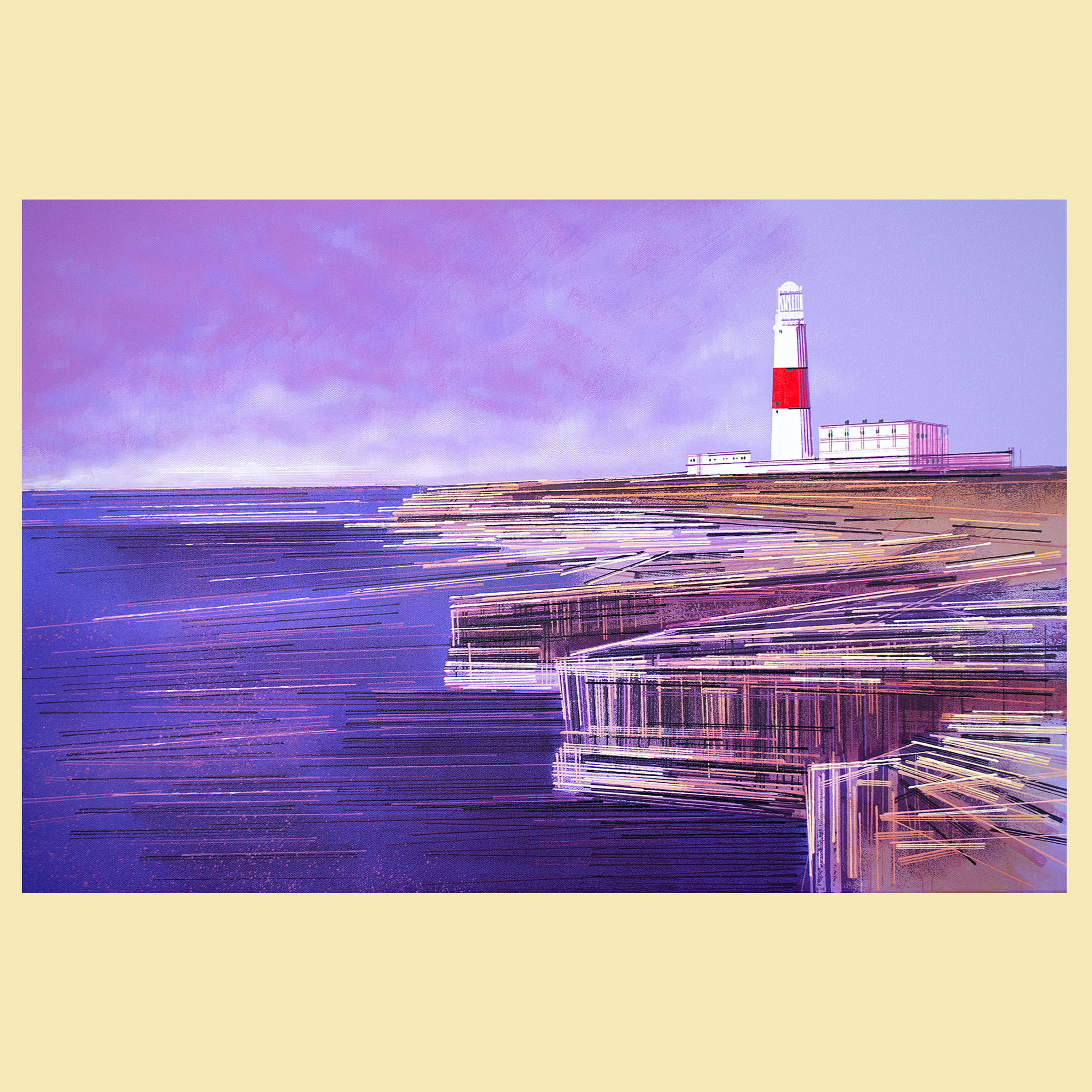 PORTLAND BILL LIGHTHOUSE PAINTING, JURASSIC COAST PAINTINGS FOR SALE