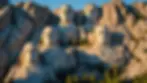 High angle view of Mount Rushmore in Dakota del Sur