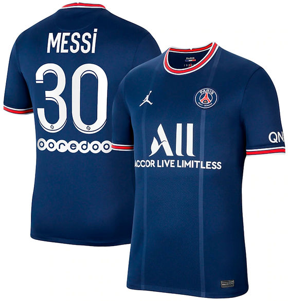 Camisa Jordan PSG Home 2021/2022 Messi 30 | Fut Importados