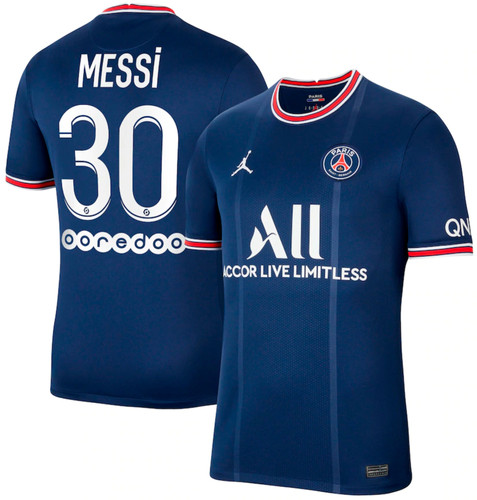 Camisa Jordan PSG Home 2021/2022 Messi 30 | Fut Importados