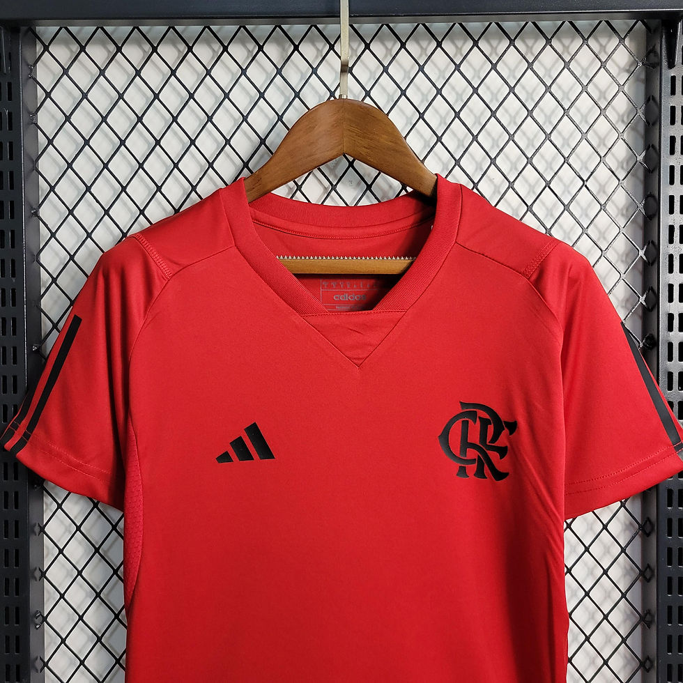 Miniatura: Camisa Treino Adidas Flamengo 2023/2024 Vermelha Feminina