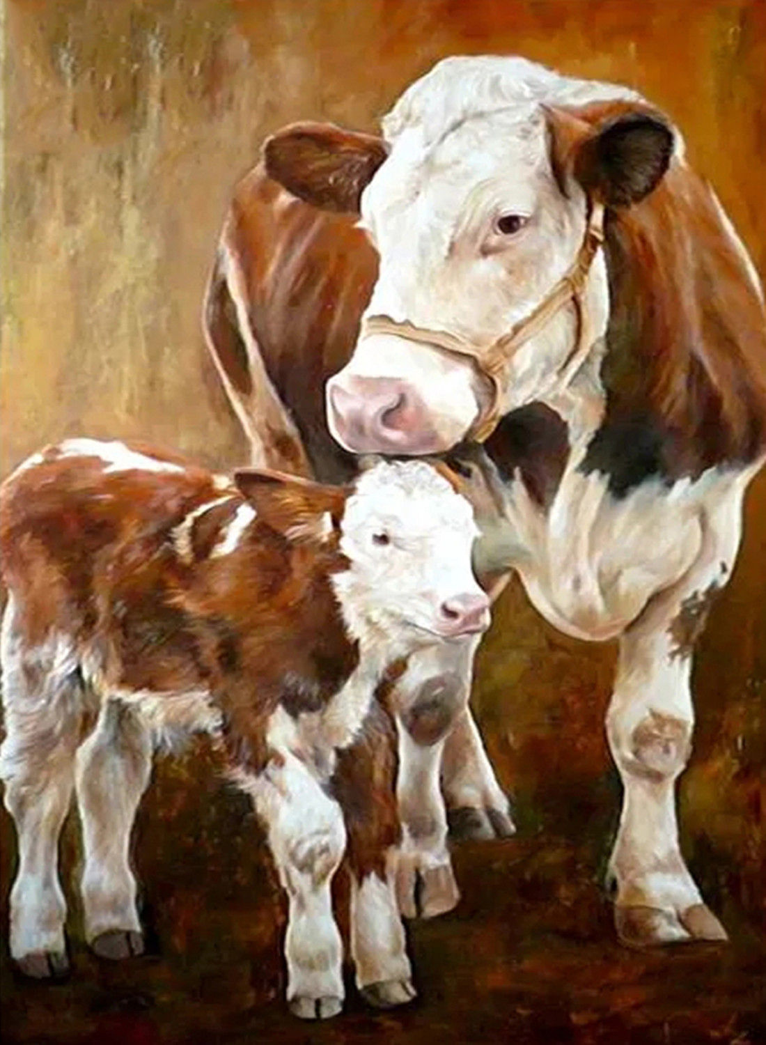 Mom and Baby Cow