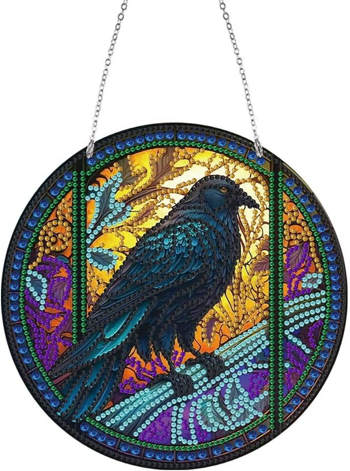 Thumbnail: 6 Styles of Suncatcher, Dragonfly, Hummingbird, Crow, Bird, Butterfly, Peacock