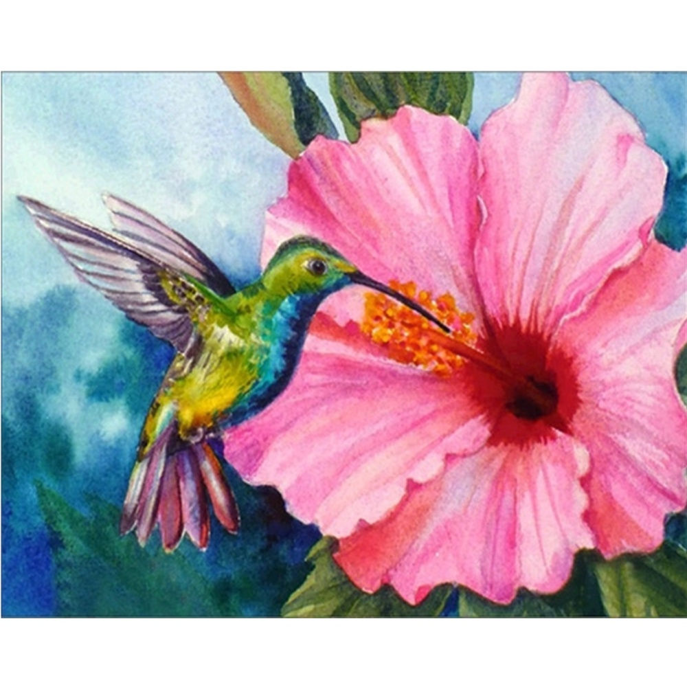 Hummingbird pink flower