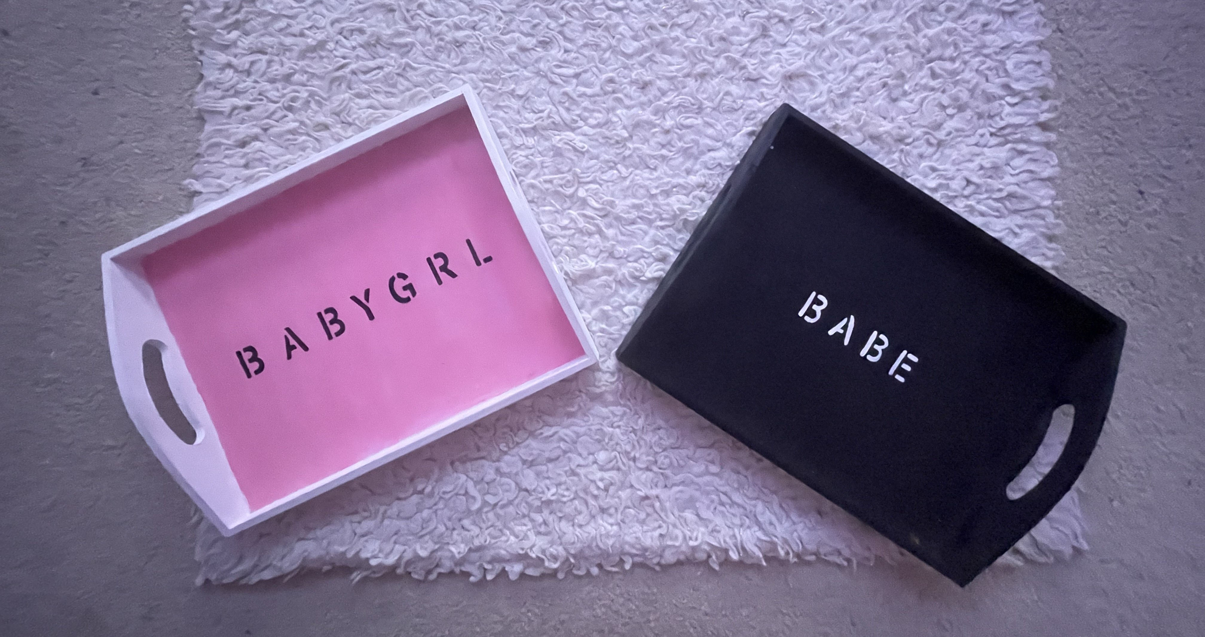 Babygirl & Babe Trays