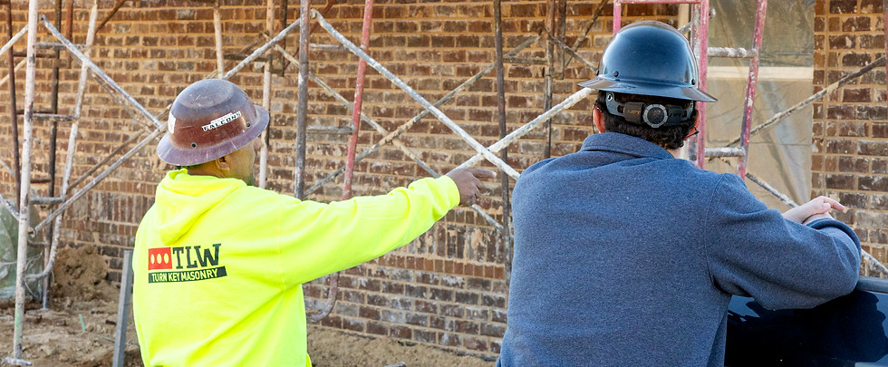 Image of TLW Turn Key Masonry inspection team