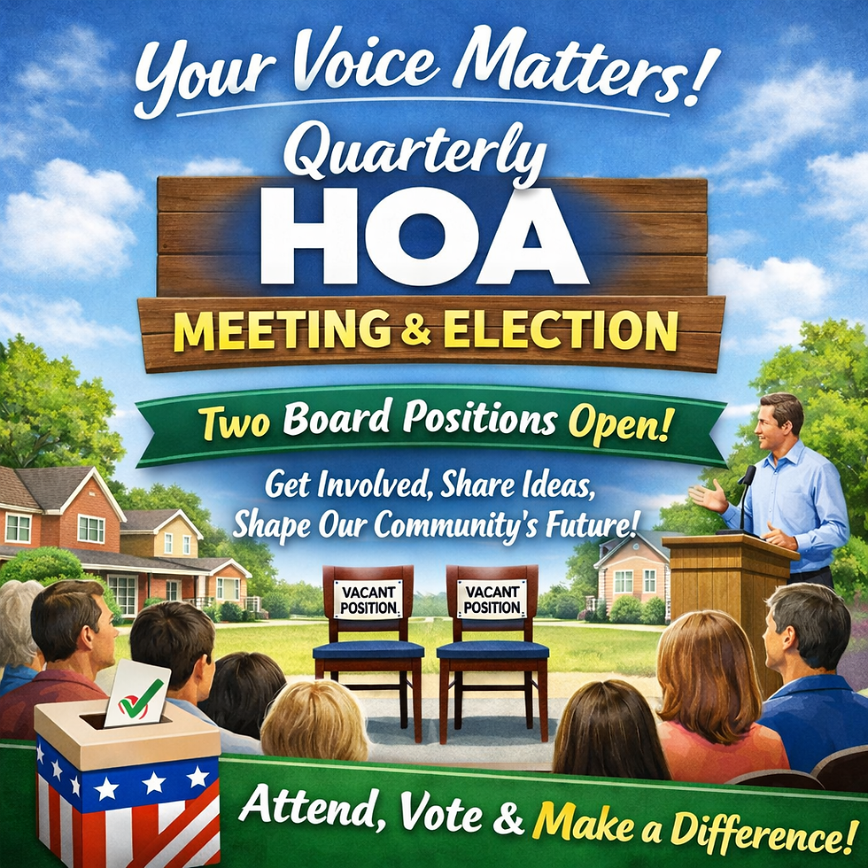 Your Neighborhood Needs You! Prestwick II HOA Board Election Is Coming Up