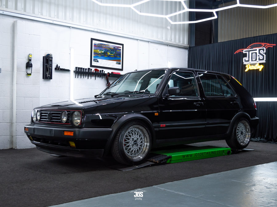 Classic Volkswagen Golf in the studio