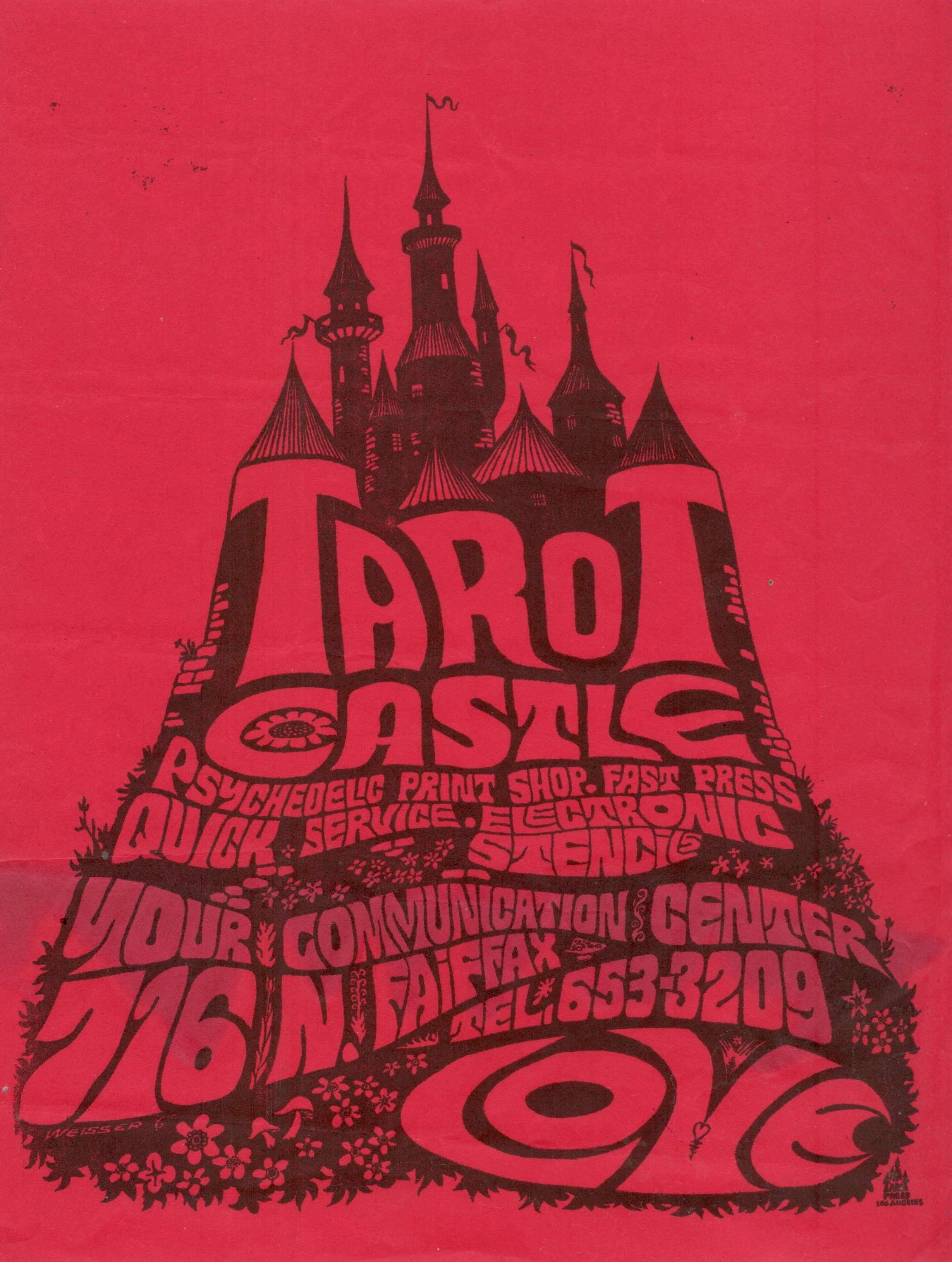 Tarot Castle Wilfred Weisser 60's Los Angeles Flyer