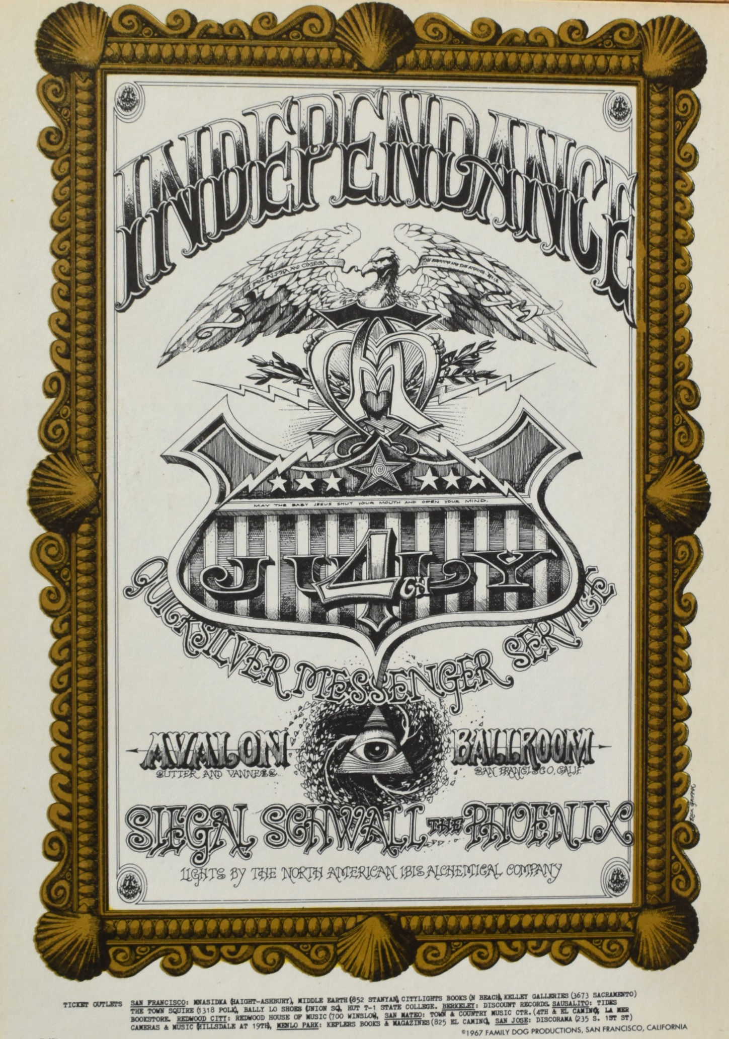 FD 69 Family Dog Avalon Ballroom  Rick Griffin Postcard