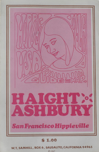 1967 Rhodes Map of Haight-Ashbury, San. Francisco - "Hippieville U.S.A." | Concert Poster Store
