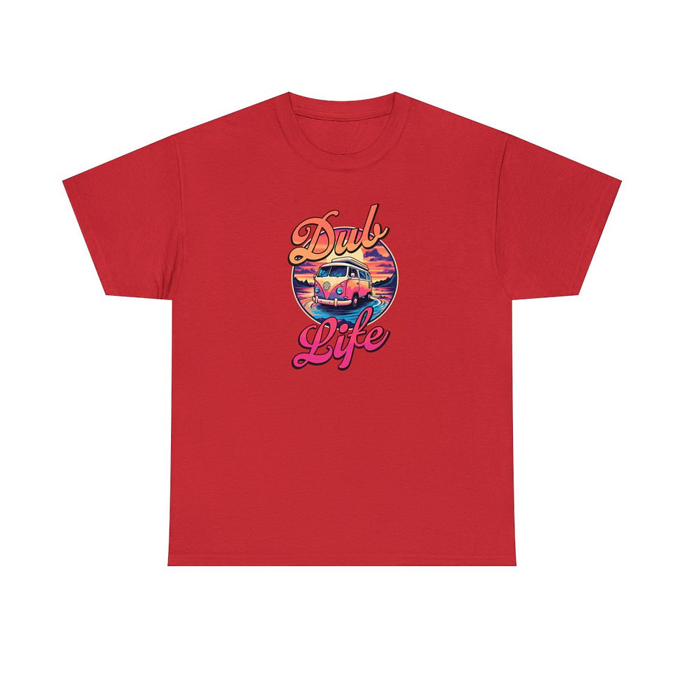 Thumbnail: Dub Life Vintage Campervan Sunset T-Shirt