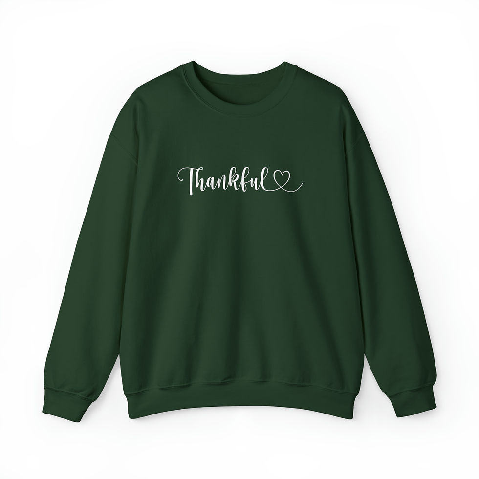 Thumbnail: Heartfelt Thankful Thanksgiving Sweatshirt for Her