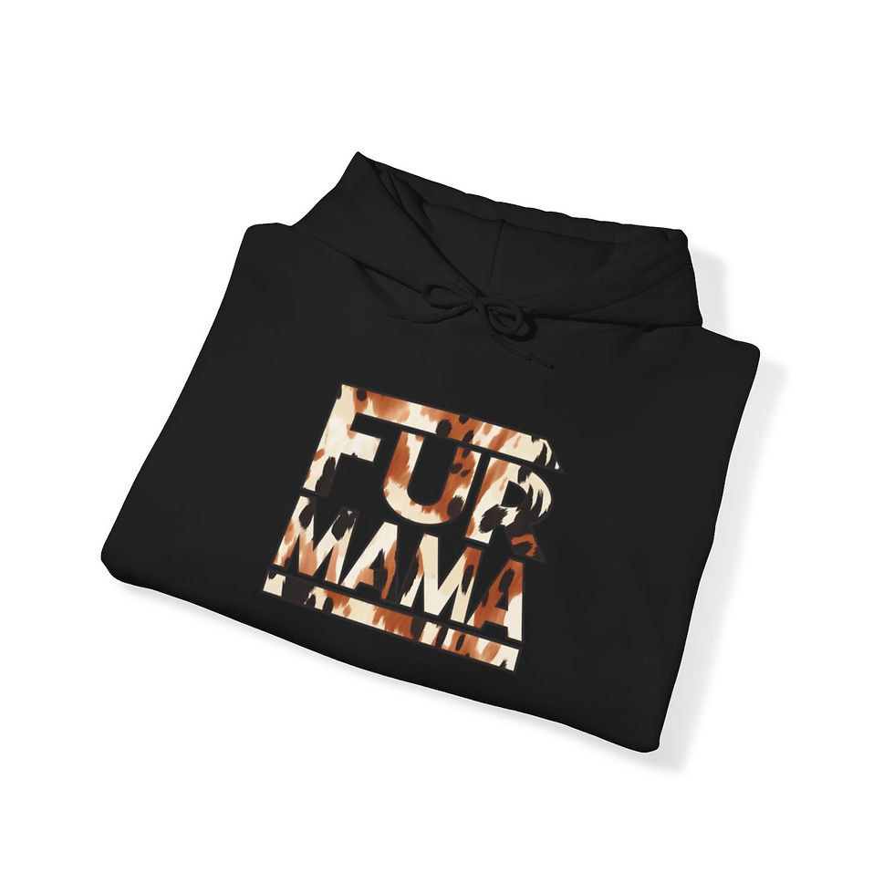 Thumbnail: Fur Mama" Buffalo Print Women's Hoodie 🐾
