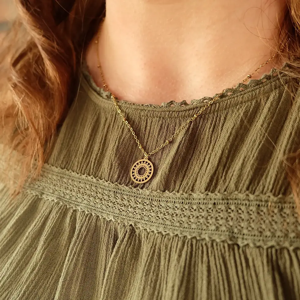 Thumbnail: Gold Mandala Necklace
