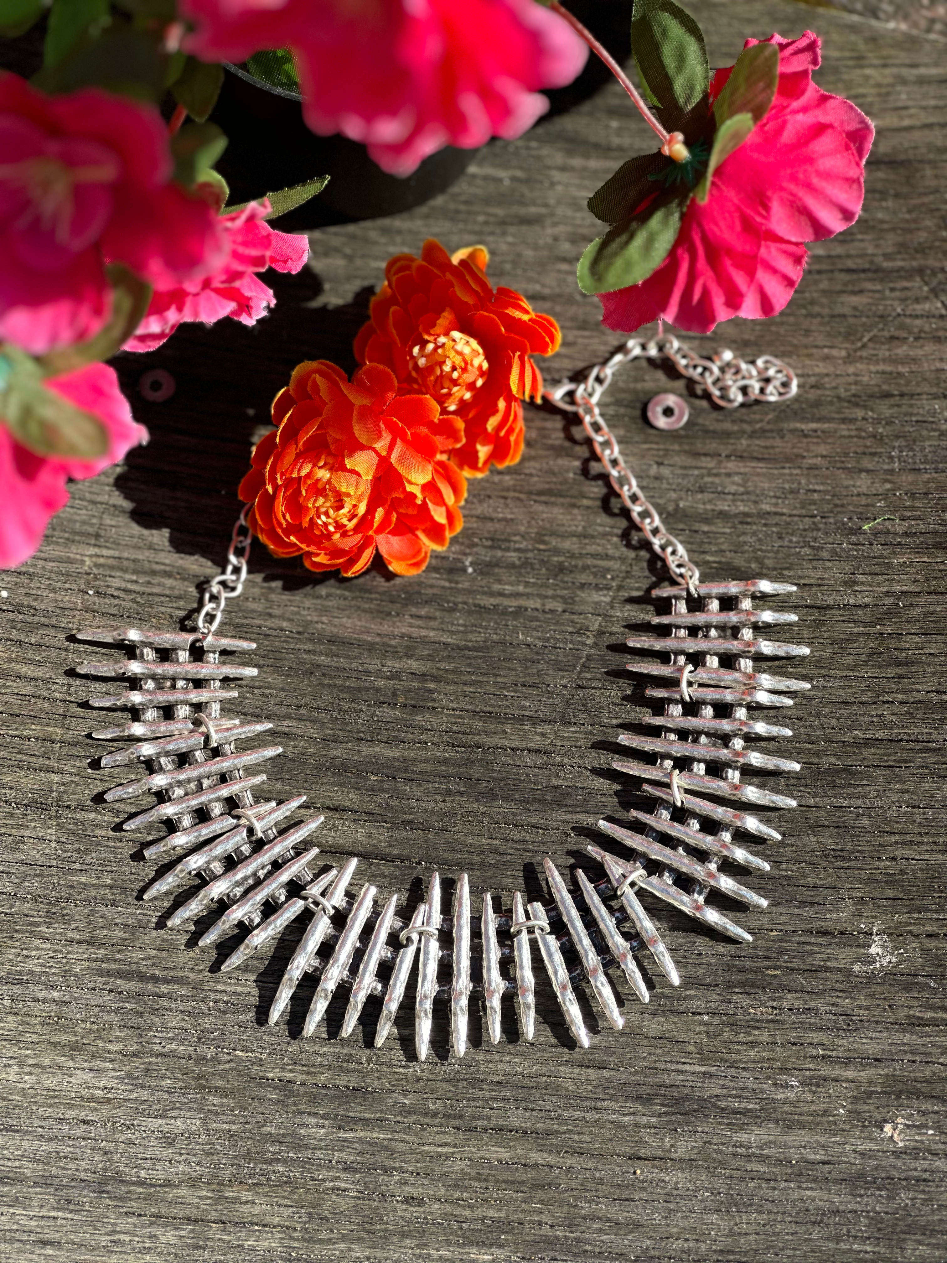 925K Sterling Silver Plated Boho Necklace