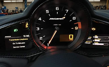 McLaren Fault message