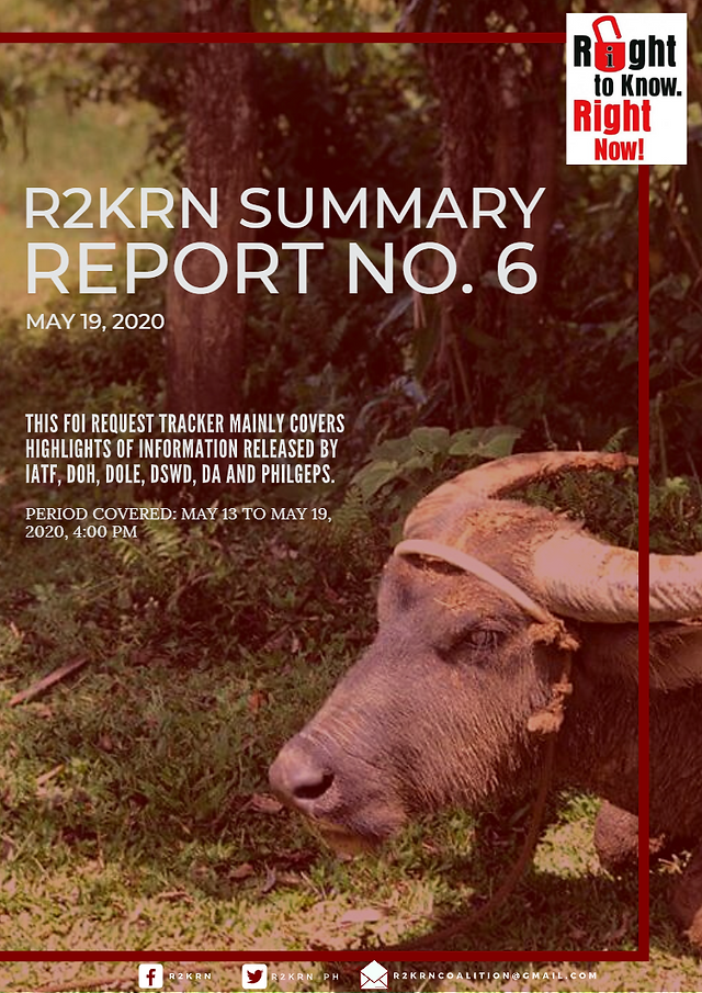 Summary Report No. 6 Page 1