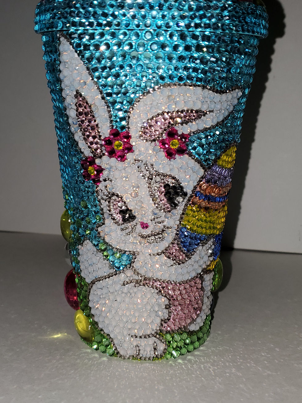 Thumbnail: ACRYLIC TUMBLER: 16 oz STARBUCKS Easter Bunny Jelly Bean