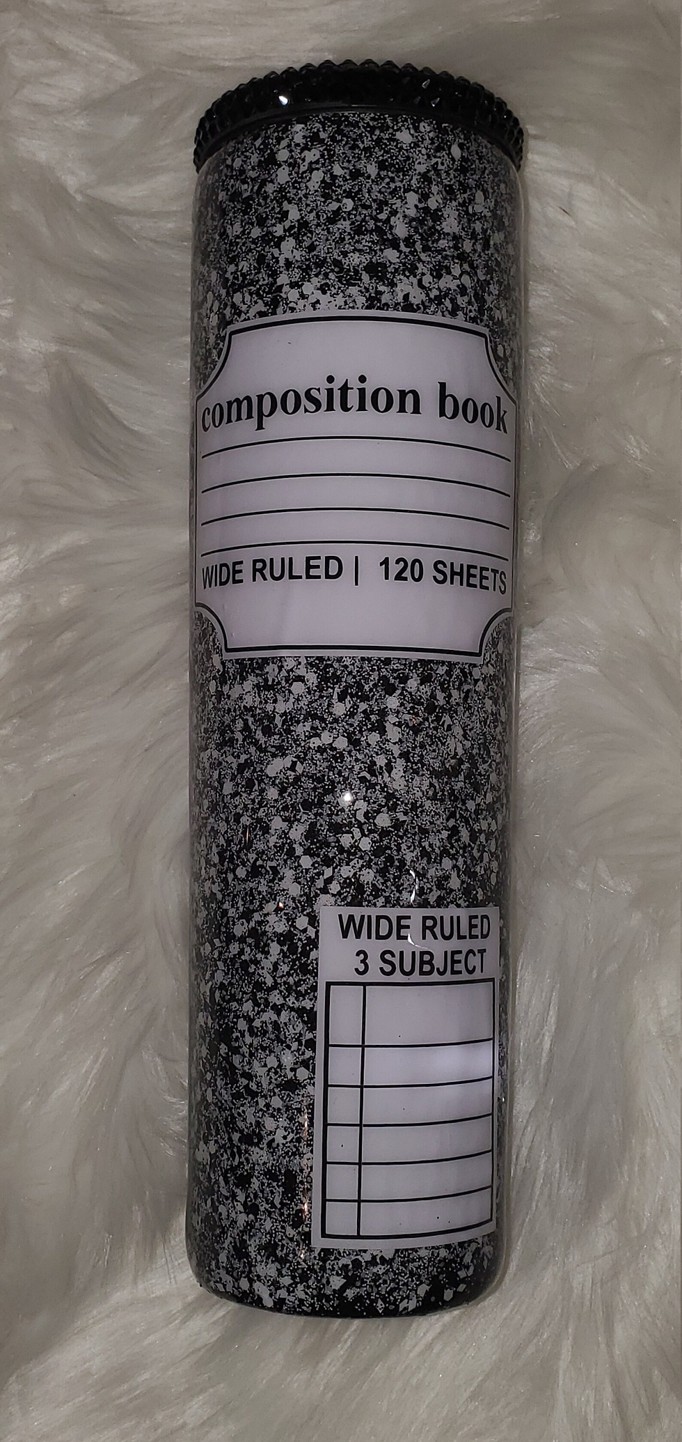 Thumbnail: GLITZ & BLING STAINLESS STEEL TUMBLER: 35oz Composition Book