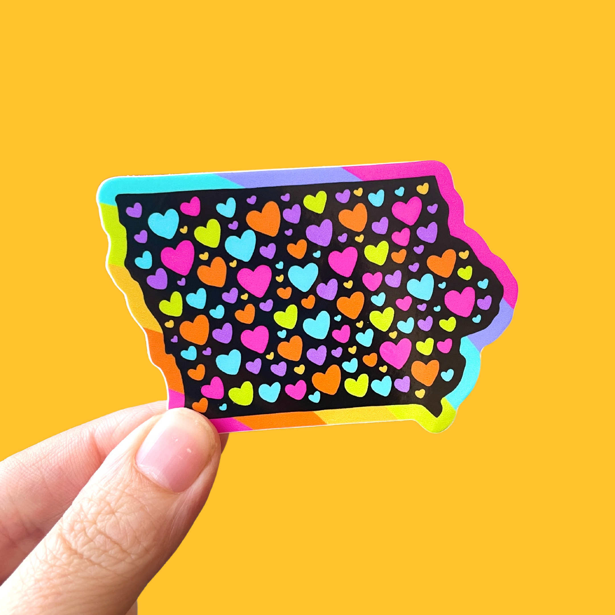 Iowa Hearts Sticker