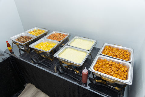 The breakfast bar offered with the Hideout Suites dinning package.