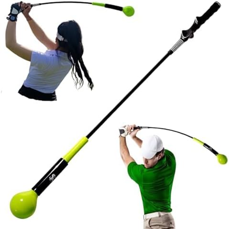 Weighted Golf Whip Swing Trainer – 1.5 Lb Golf Speed Training Aid for Strength,