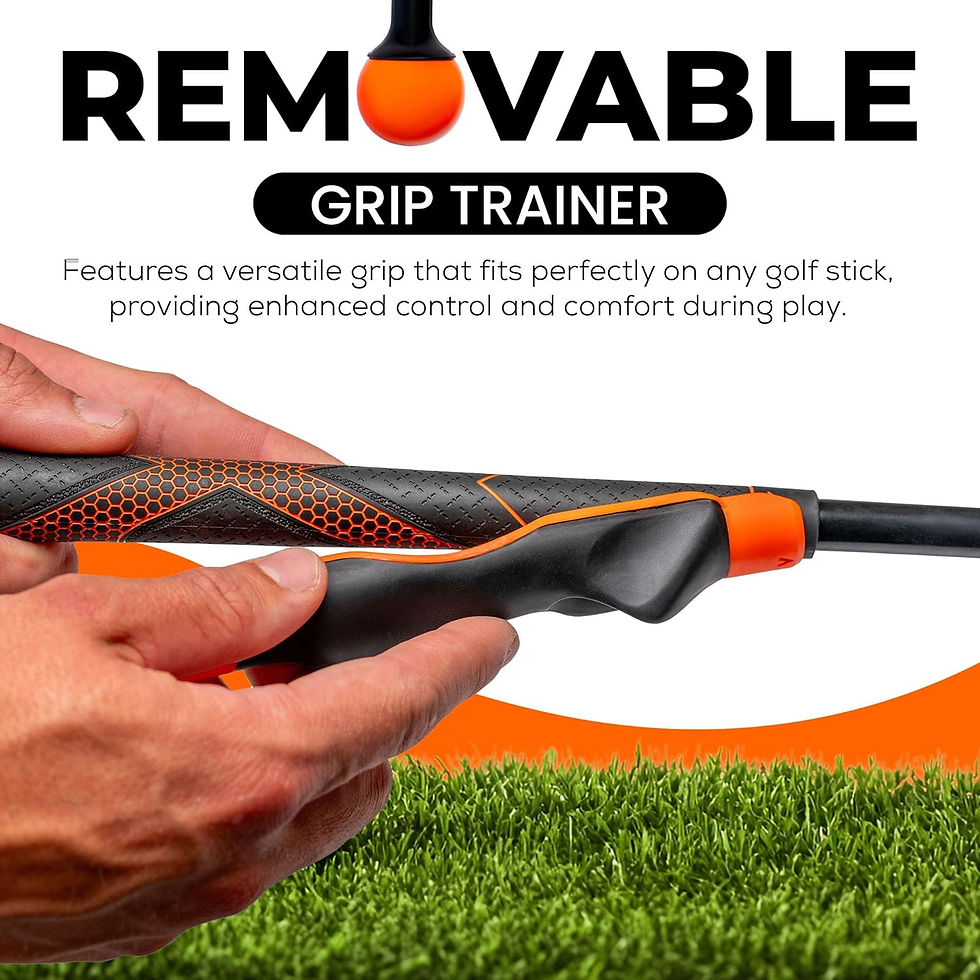 Thumbnail: 48" Golf Swing Trainer - Golf Swing Training Aid with Removable Golf Grip Traine