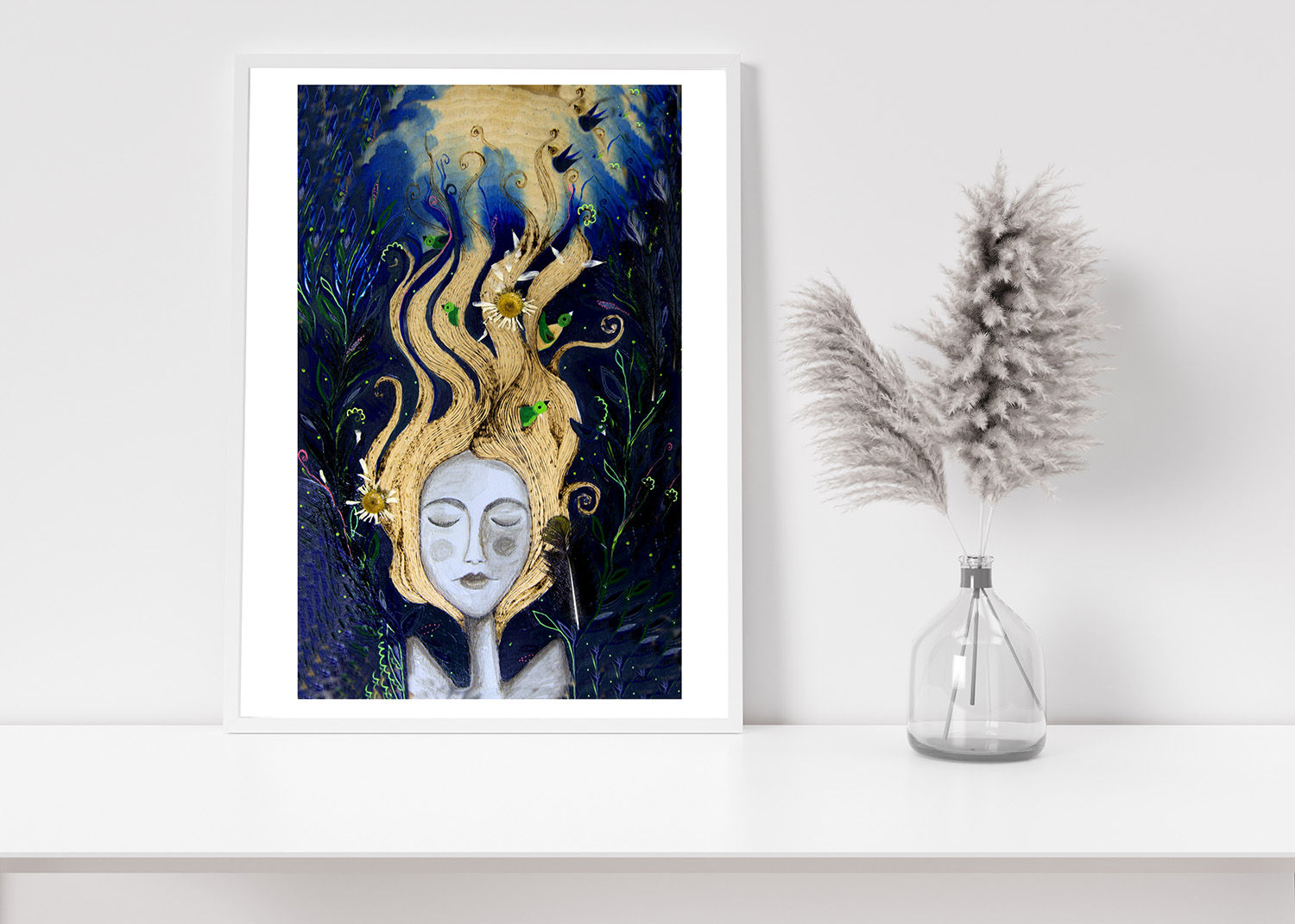 She is in the Mood - Art Print