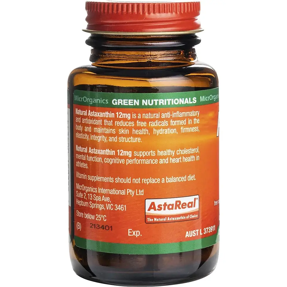 Thumbnail: Green Nutritionals, Natural Astaxanthin, 12mg, 20 Capsules