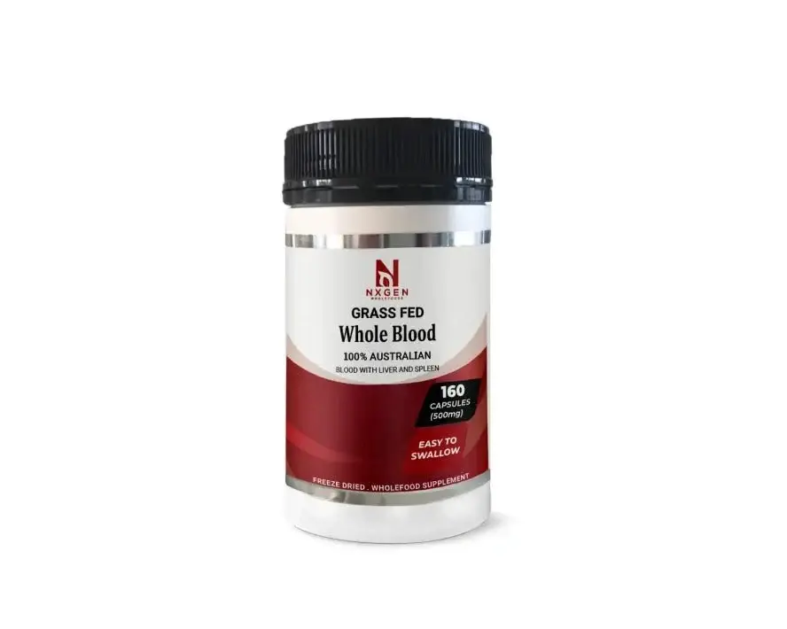 Nxgen, Grass Fed Whole Blood, 160 Capsules