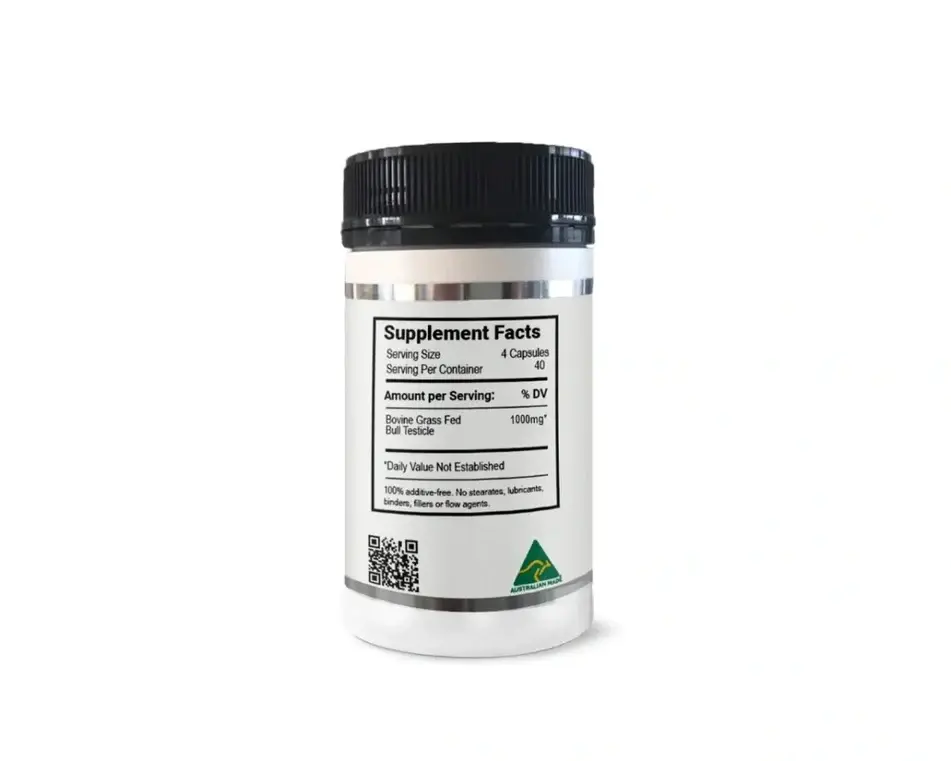 Thumbnail: Nxgen, Grass Fed Bull Testicle Capsules, 500mg, 160 Capsules