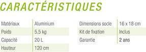 douche solaire jolly-go caractéristiques chez Piscines & bains