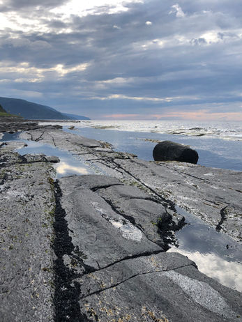 berge, bord de mer, montages, fleuve, rochers