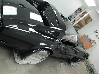 This Corvette in the paint and cleaar cat stage