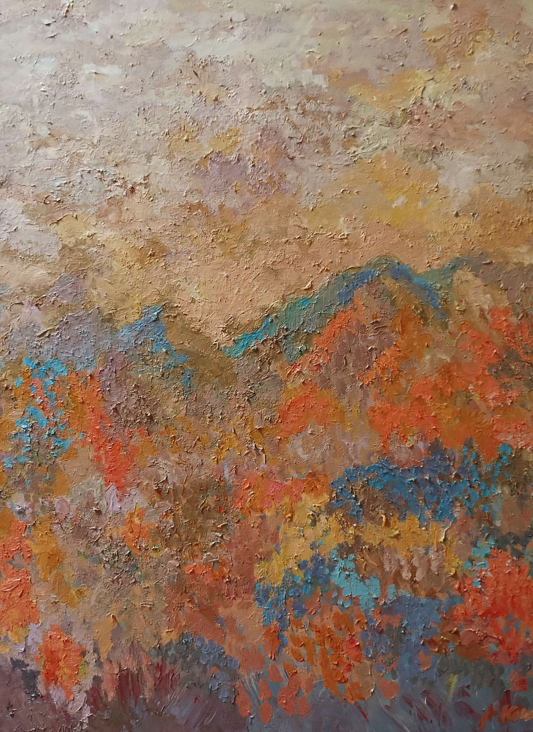 Fields with orange 