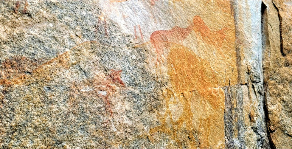 Matopo Ingwe Lodge rock paintings