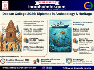 Admissions Open for Diploma Courses in Archaeology and Heritage Management at Deccan College – 2026
