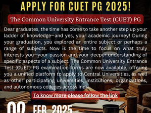 Last call! Few days left to apply for CUET PG 2025!