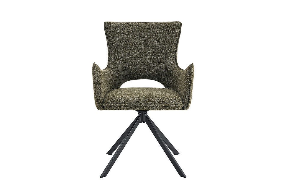 Miniature : NOUVEAU - Chaise 'Billy' pivotante à 0 Tissu Ote Harper 355 Vert