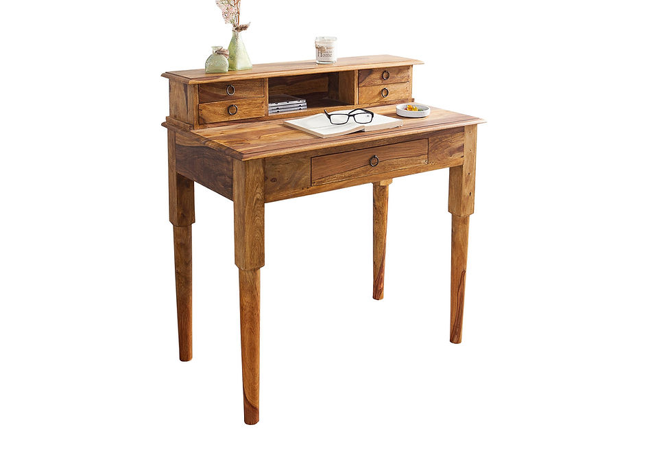 Bureau Davenport HEMINGWAY 90cm en sheesham