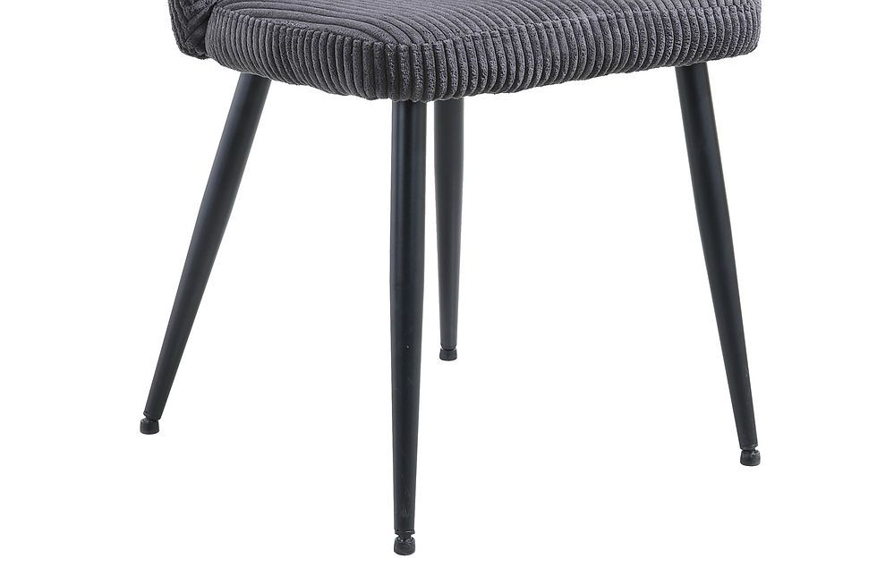 Miniature : Chaise Tornado velours côtelé Fabb Hyper 16 gris