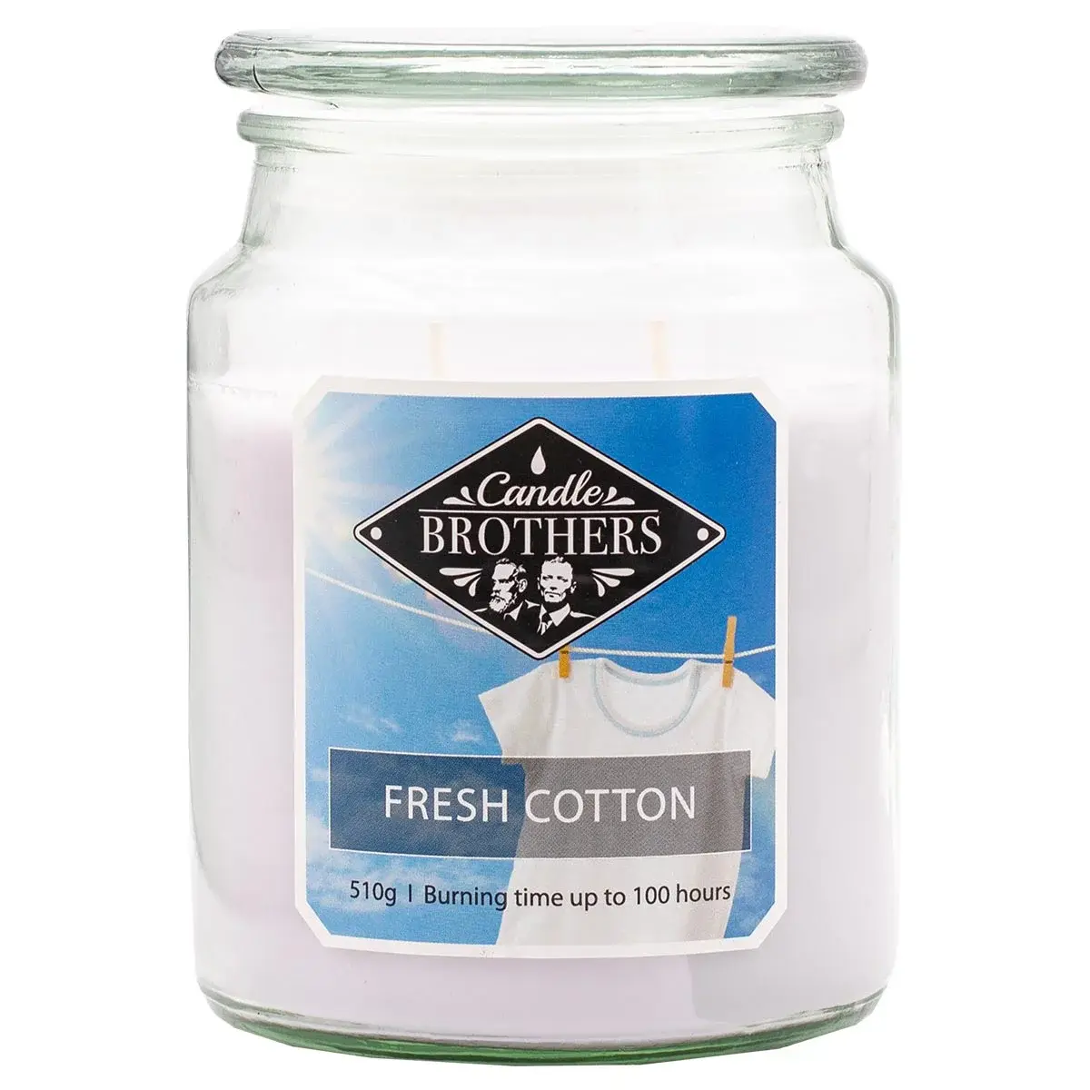 Bougie parfumée Coton Frais - 510g - 100h
