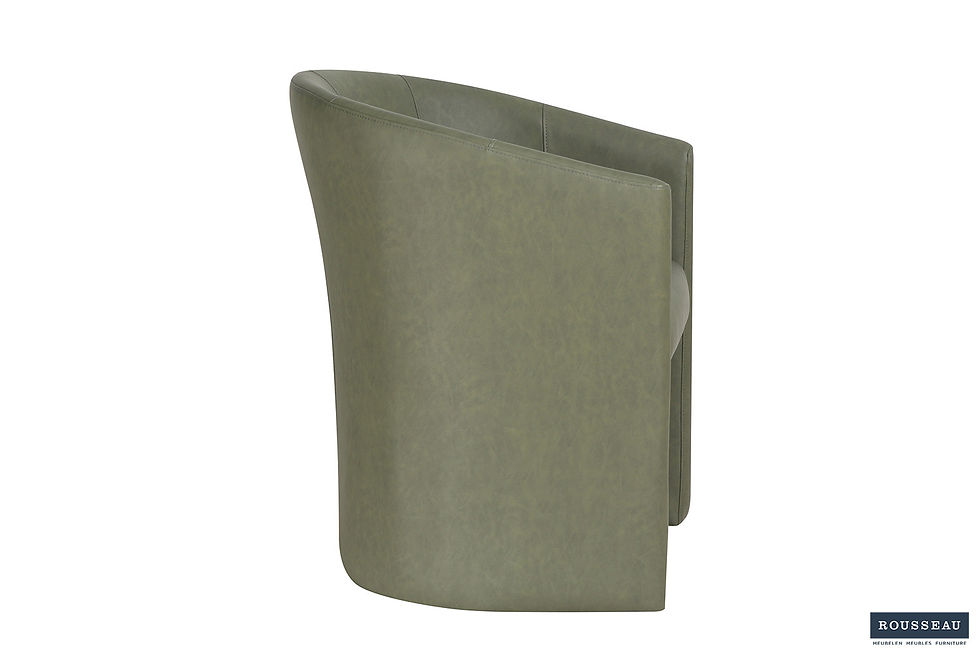 Miniature : Petit fauteuil coque 'Charlie' PU vintage vert