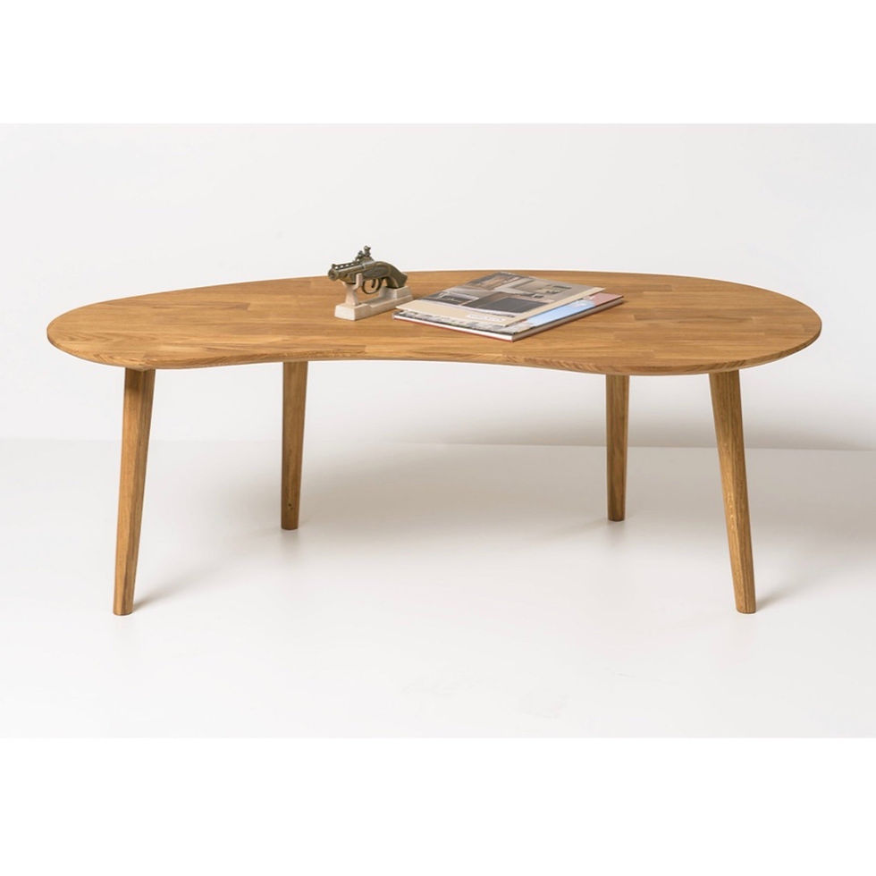 Miniature : Tables basses gigognes en chêne massif Escandi, 120 x 60 x 43 cm. / 85 x 40 x 38