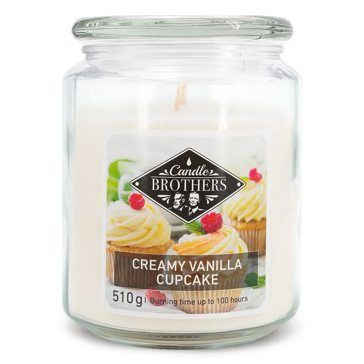 Bougie parfumée Cupcake Crémeux à la Vanille - 510g - 100h