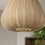 Miniature : Suspension ORGANIC 40 cm, abat-jour en tissu naturel doré, style bohème